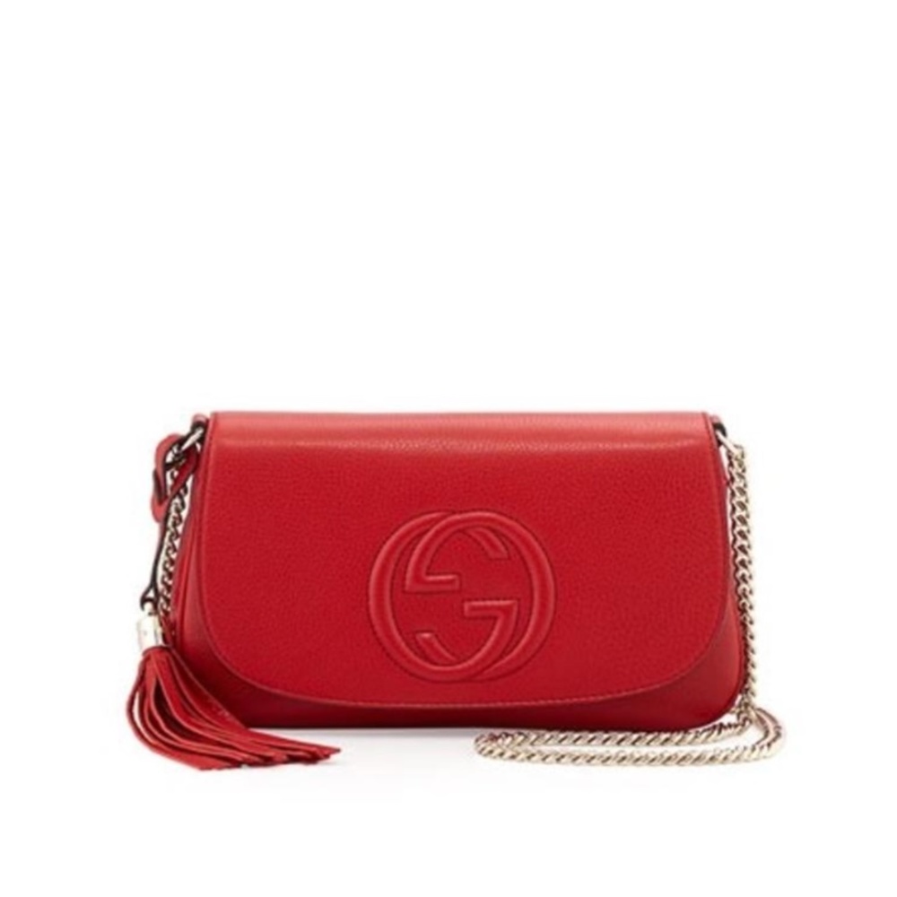 Gucci Soho Tassel Red Leather Cross Body Bag